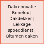 Dakrenovatie Benelux | Dakdekker | Lekkage spoeddienst | Bitumen daken